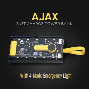 Vismac AJAX 10000mAh 66W Powerbank – Transparent, Powerful, Portable - Image 5