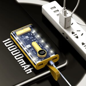 Vismac AJAX 10000mAh 66W Powerbank – Transparent, Powerful, Portable - Image 4